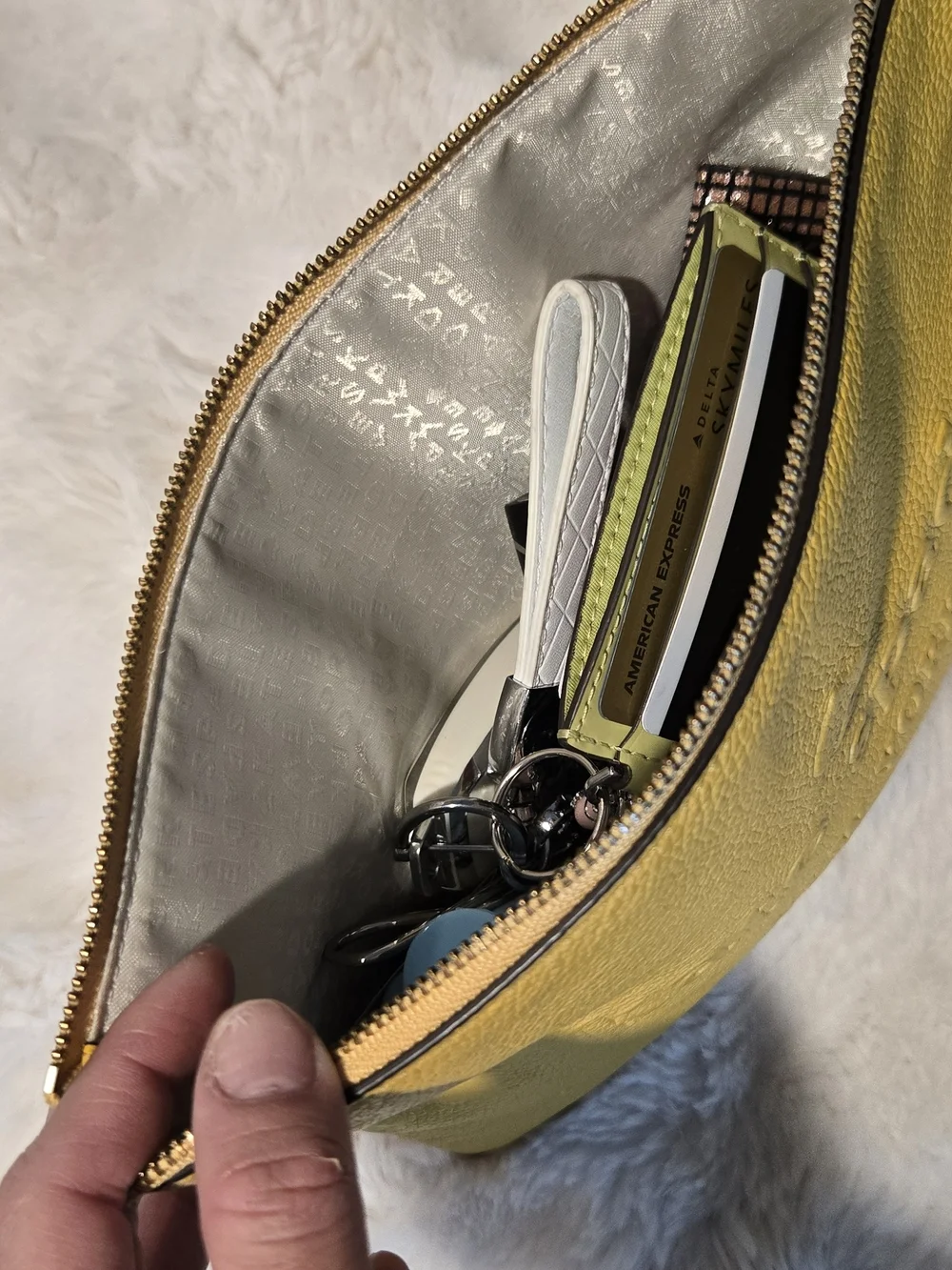 kate spade Yellow Leather Tassel Clutch - Picture 2 of 8